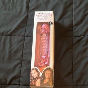 swissco Pro Heatless Hair Curling Set in Pink
